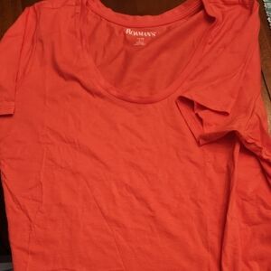 Roaman's Women's Coral Top